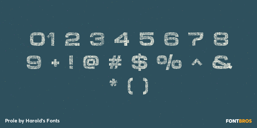 Prole Font Poster #4