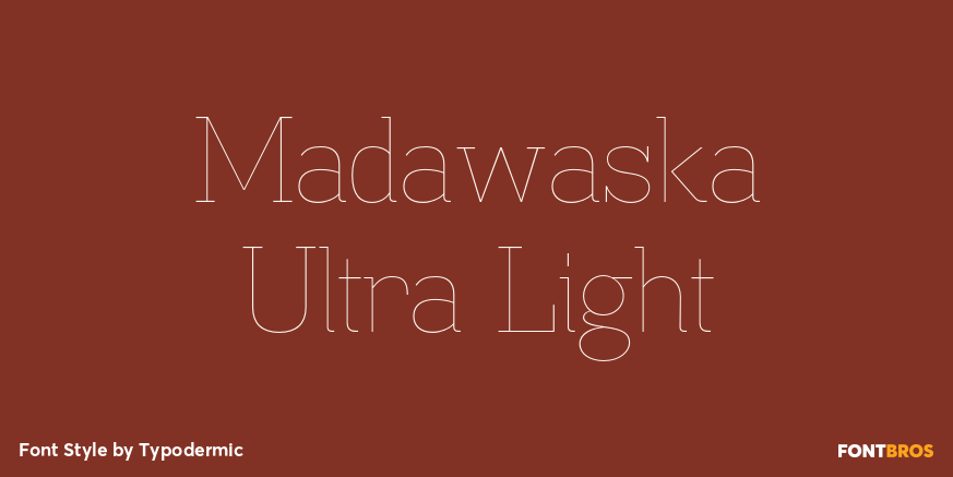 Madawaska Ultra Light Font Poster #1