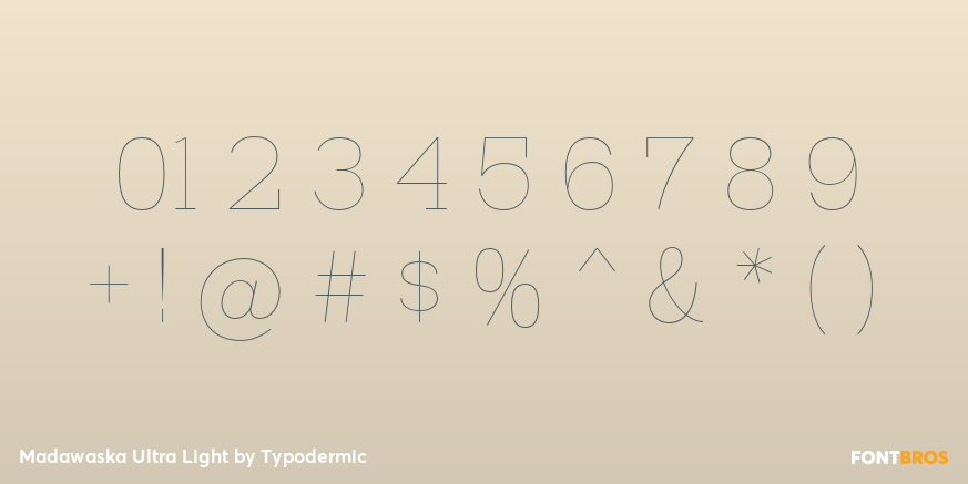 Madawaska Ultra Light Font Poster #4