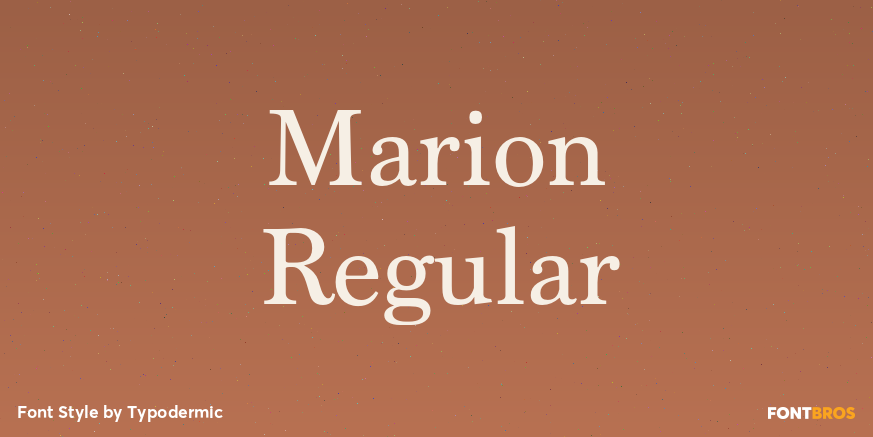 Marion Regular Poster