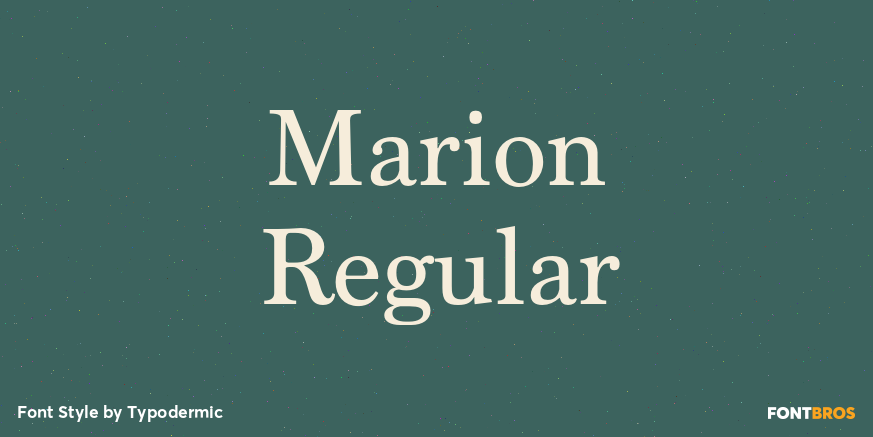 Marion Regular Poster