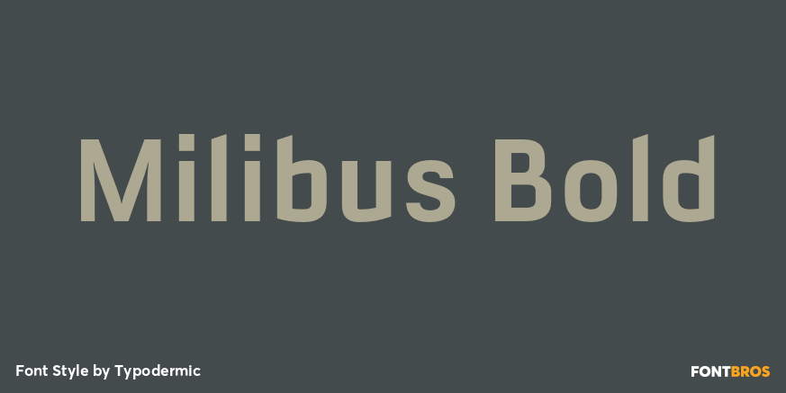 Milibus Bold Font Poster #1