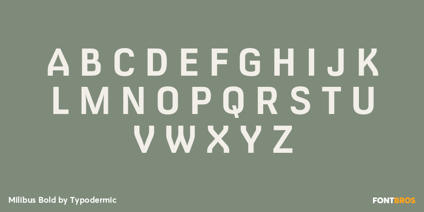 Milibus Bold Font Poster #2