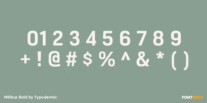 Milibus Bold Font Poster #4