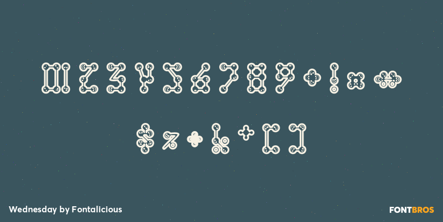 Wednesday Font Poster #1