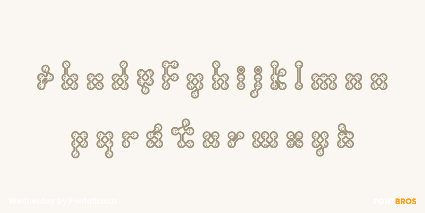 Wednesday Font Poster #1