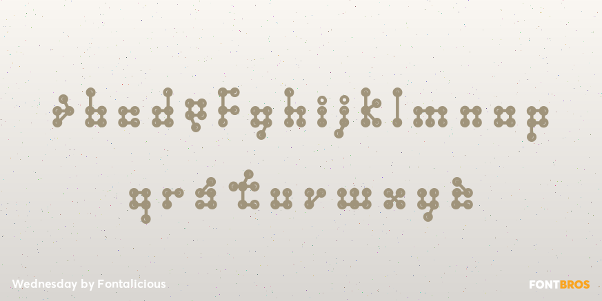 Wednesday Font Poster #1