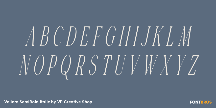 Veliora SemiBold Italic Font Poster #2