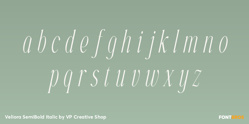 Veliora SemiBold Italic Font Poster #3