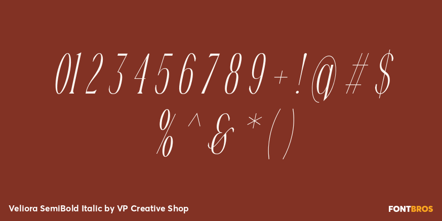 Veliora SemiBold Italic Font Poster #4