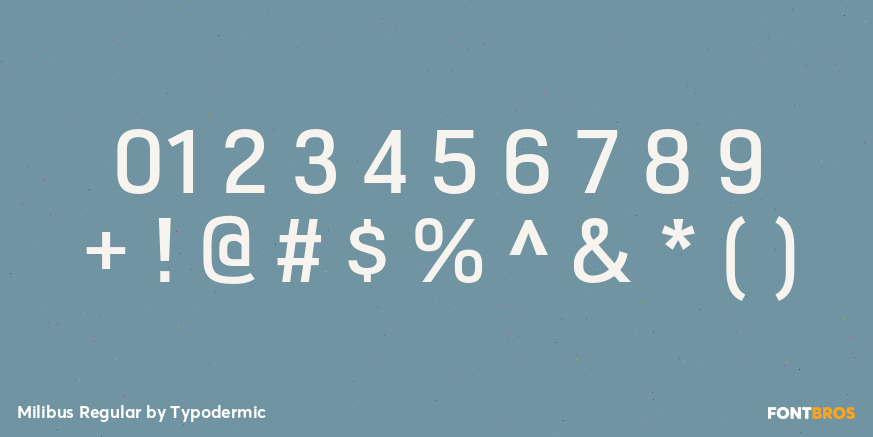 Milibus Regular Font Poster #4