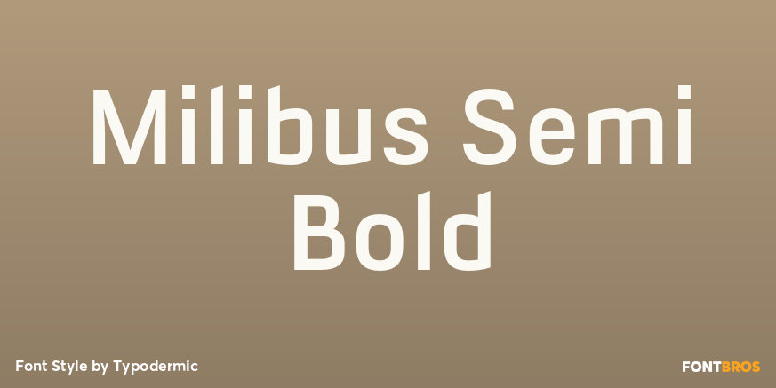 Milibus Semi Bold Font Poster #1