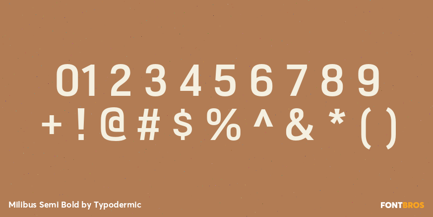 Milibus Semi Bold Font Poster #1