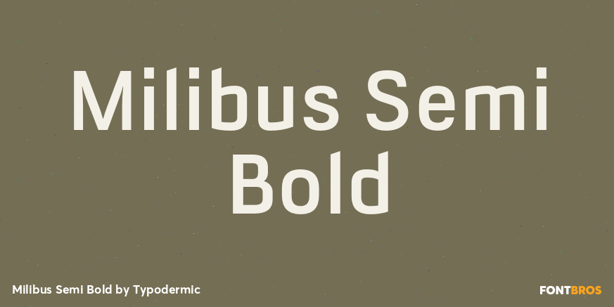 Milibus Semi Bold Font Poster #1