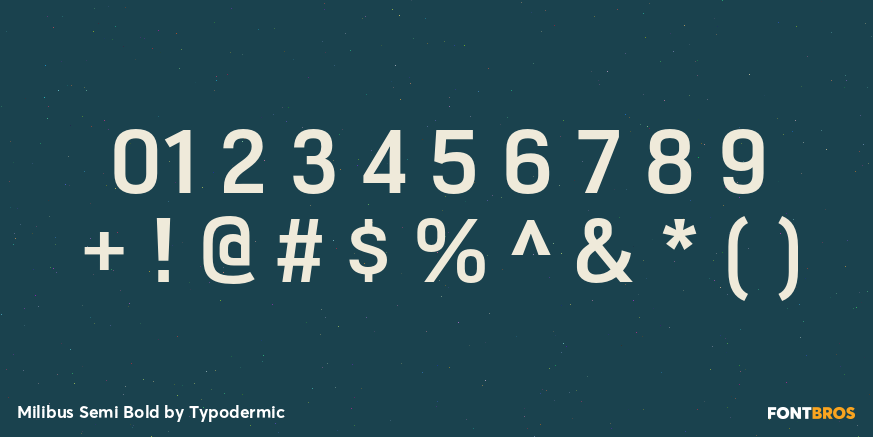 Milibus Semi Bold Font Poster #4
