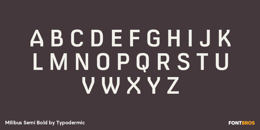 Milibus Semi Bold Font Poster #1