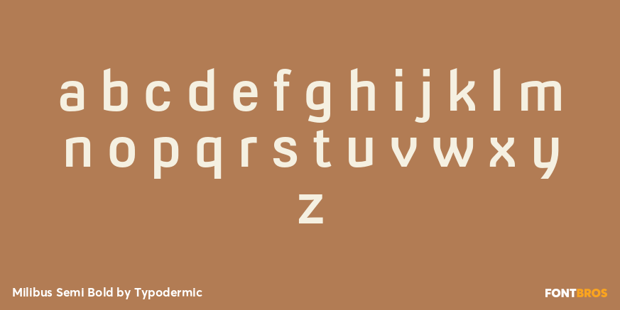 Milibus Semi Bold Font Poster #1