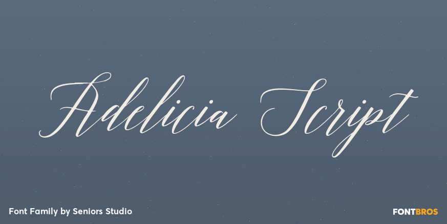 Adelicia Script Font Poster #1
