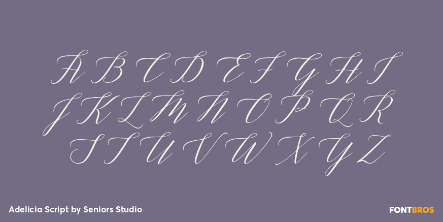Adelicia Script Font Poster #1