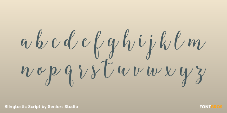 Blingtastic Script Font Poster #1
