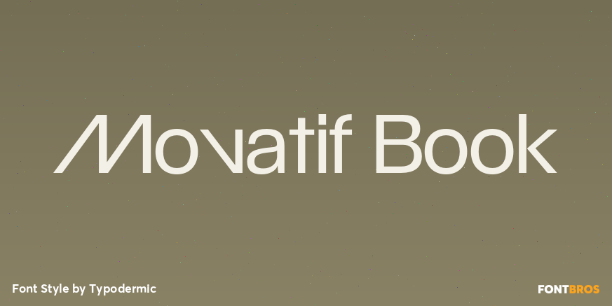 Movatif Book Font Poster #1