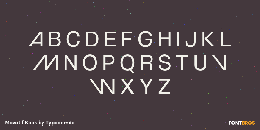 Movatif Book Font Poster #1