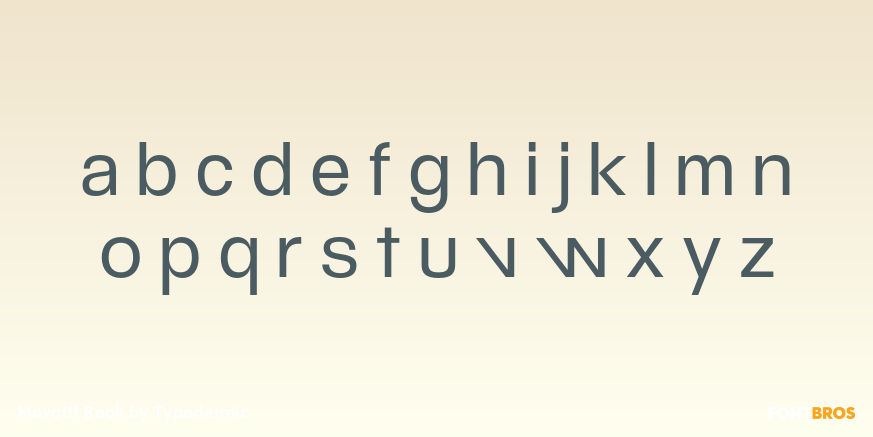 Movatif Book Font Poster #1
