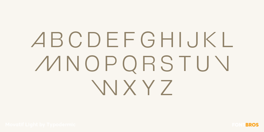 Movatif Light Font Poster #2