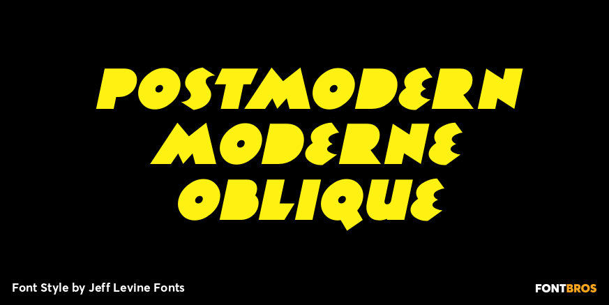Postmodern Moderne Oblique Poster