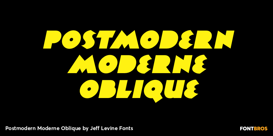 Postmodern Moderne Oblique Poster