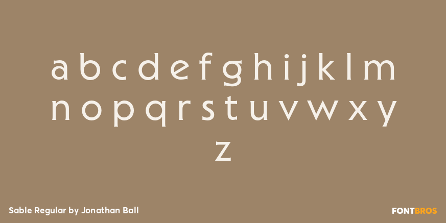 Sable Regular Font Poster #3