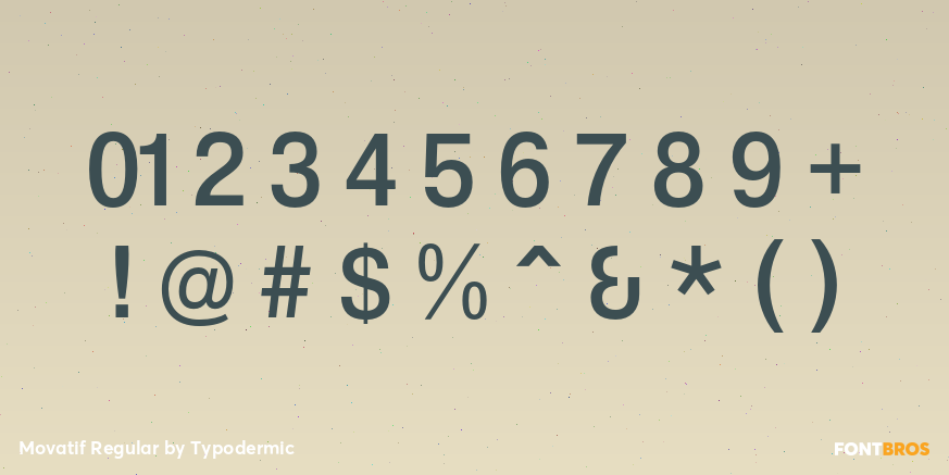 Movatif Regular Font Poster #4