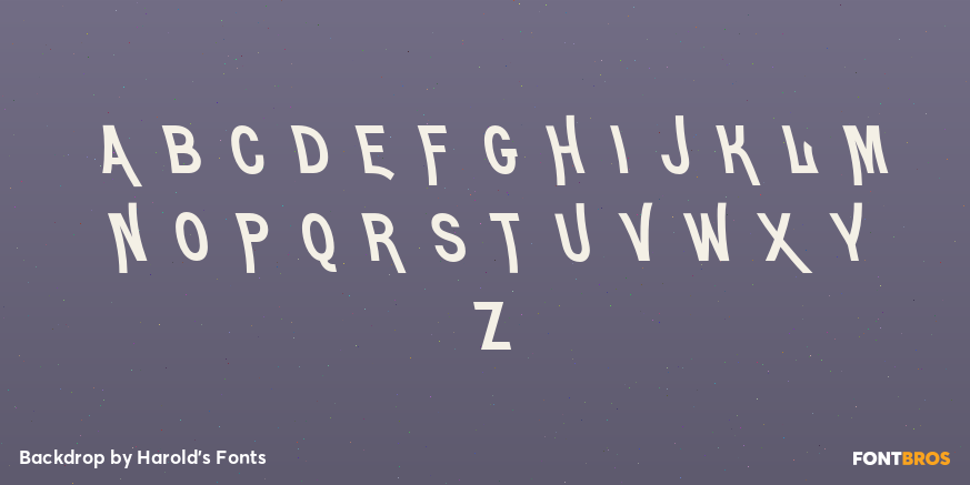 Backdrop Font Poster #2