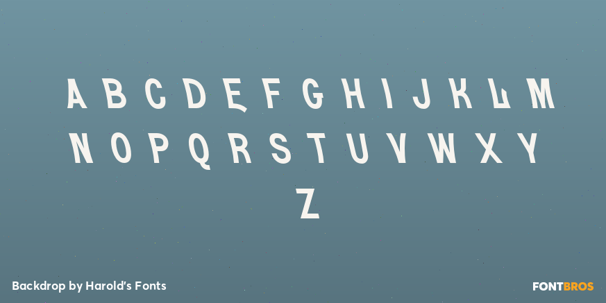 Backdrop Font Poster #3