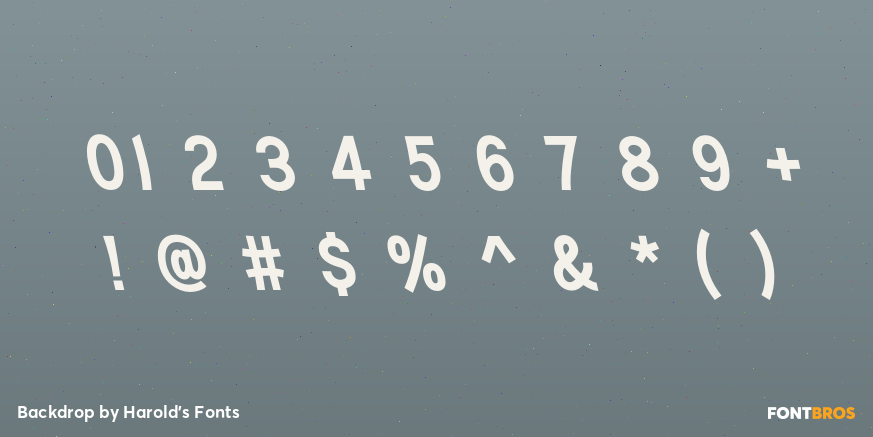 Backdrop Font Poster #4