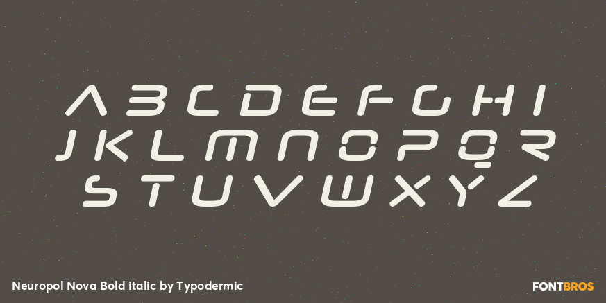 Neuropol Nova Bold italic Font Poster #2