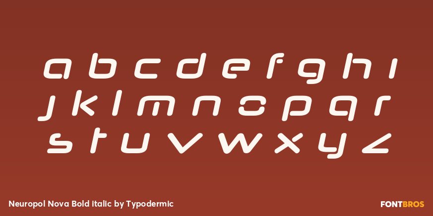 Neuropol Nova Bold italic Font Poster #3
