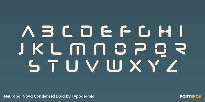 Neuropol Nova Condensed Bold Font Poster #2