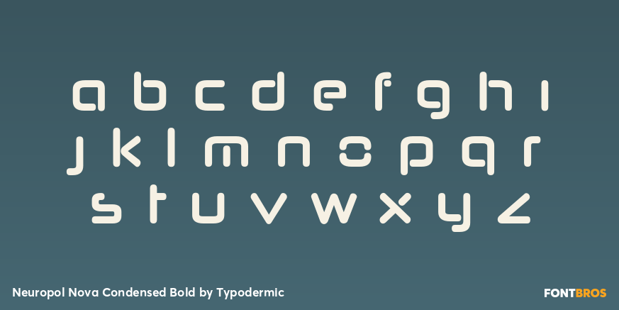Neuropol Nova Condensed Bold Font Poster #3