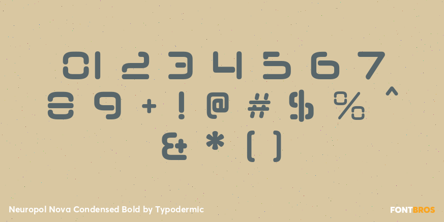 Neuropol Nova Condensed Bold Font Poster #4