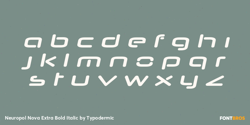 Neuropol Nova Extra Bold Italic Font Poster #3
