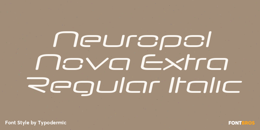 Neuropol Nova Extra Regular Italic Font Poster #1