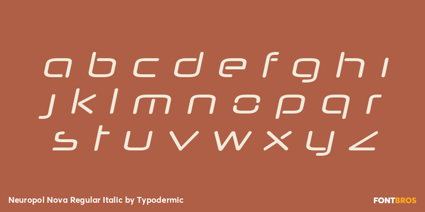 Neuropol Nova Regular Italic Font Poster #3