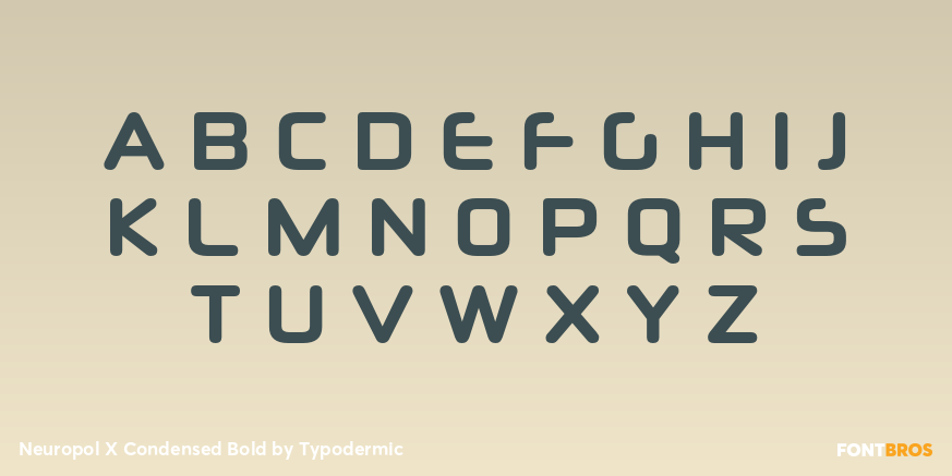 Neuropol X Condensed Bold Font Poster #2