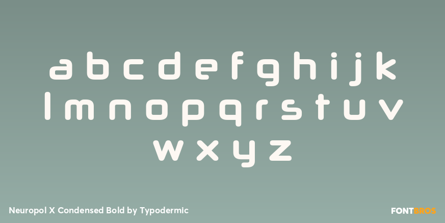 Neuropol X Condensed Bold Font Poster #3