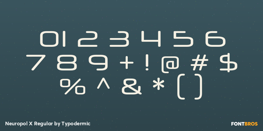 Neuropol X Regular Font Poster #1
