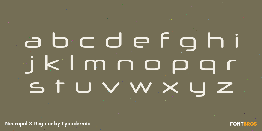 Neuropol X Regular Font Poster #1