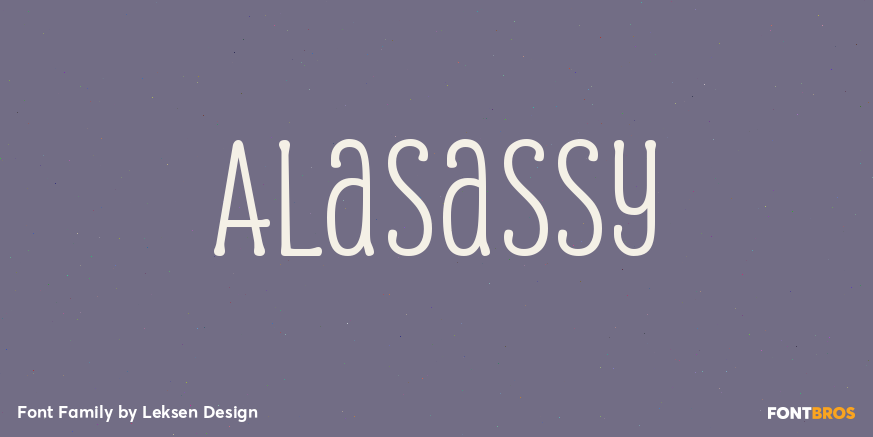Alasassy Font Poster