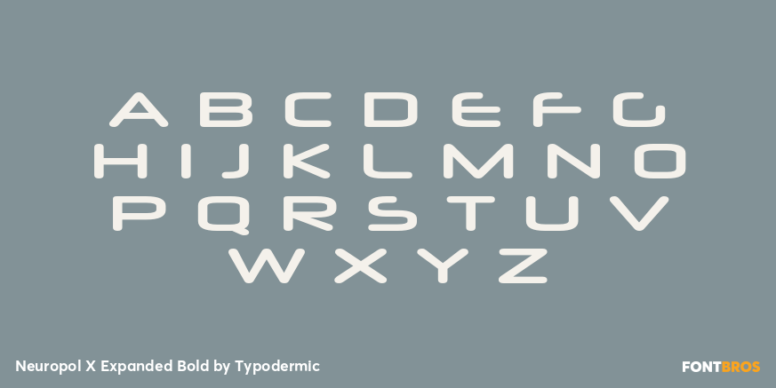 Neuropol X Expanded Bold Font Poster #2