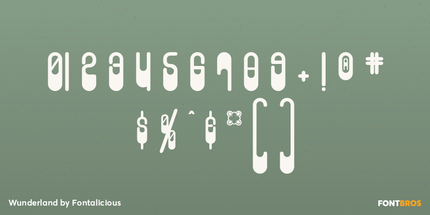 Wunderland Font Poster #1
